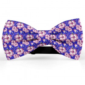 Papion personalizat, model liliac, flori roz